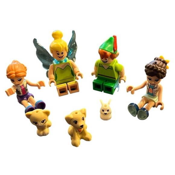 LEGO Tinker Bell Fairy Cat Dog Bunny 2 Girls Boy Elf Minifigure Lot of 7 - Picture 1 of 8